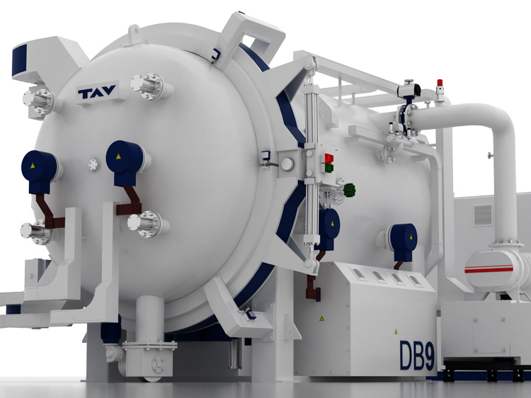 Horizontal vacuum furnaces<br/>Hinged door