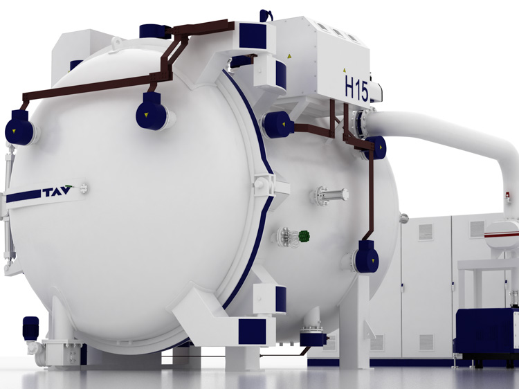 Horizontal vacuum furnaces<br/>Hinged door