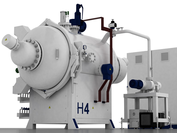 Hornos de vacío horizontales<br/>Puerta abisagrada